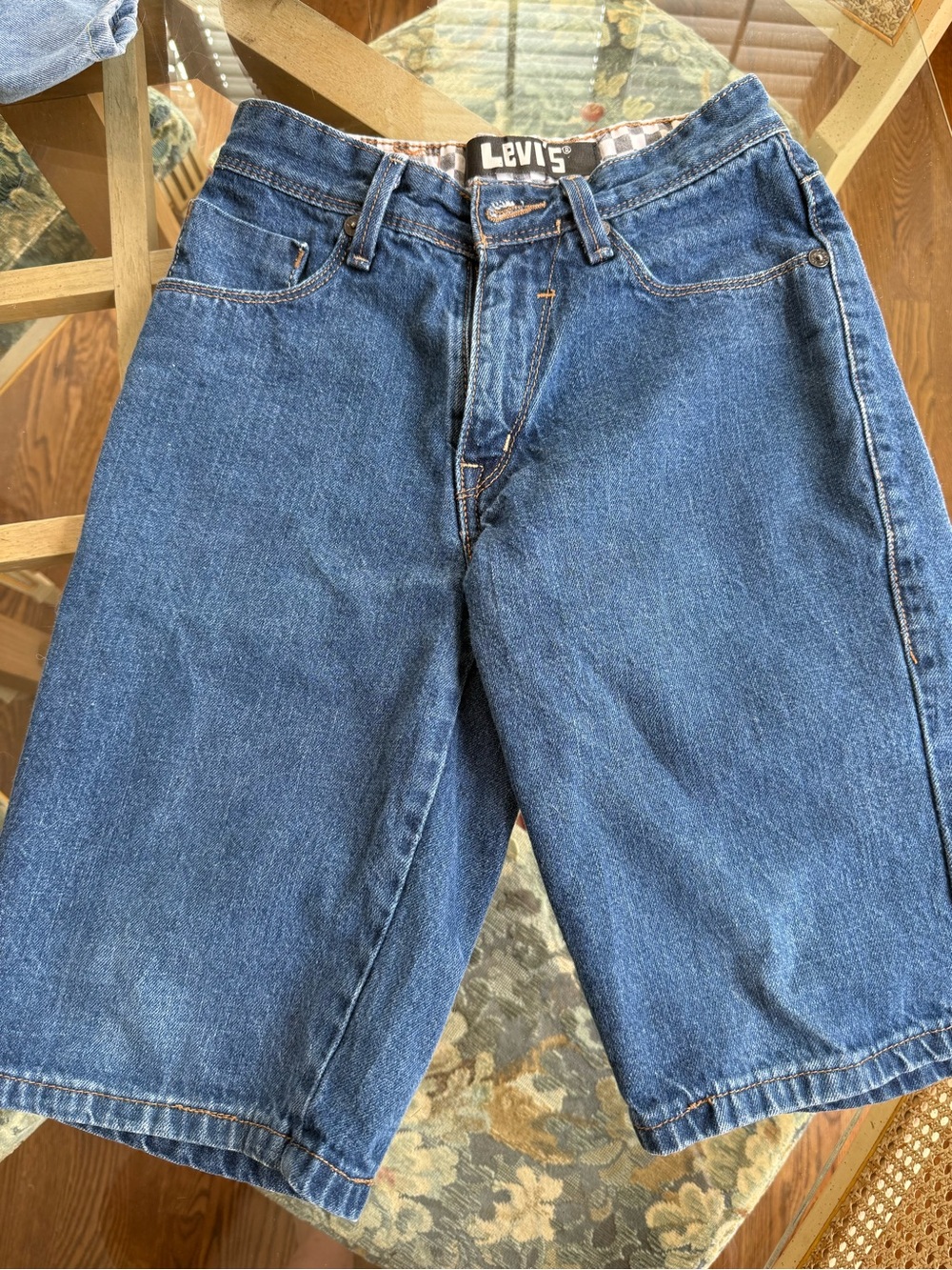 Levi's boys’ Blue Denim Shorts